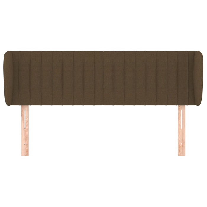 Tăblie de pat cu aripioare maro închis 147x23x78/88 cm textil - WALTI WALTI