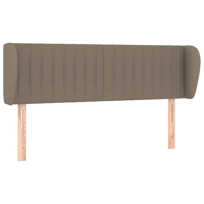 Tăblie de pat cu aripioare gri taupe 147x23x78/88 cm textil - WALTI WALTI