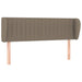 Tăblie de pat cu aripioare gri taupe 147x23x78/88 cm textil - WALTI WALTI