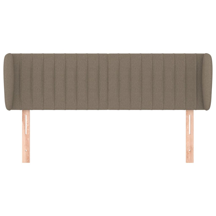 Tăblie de pat cu aripioare gri taupe 147x23x78/88 cm textil - WALTI WALTI