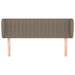 Tăblie de pat cu aripioare gri taupe 147x23x78/88 cm textil - WALTI WALTI