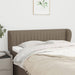Tăblie de pat cu aripioare gri taupe 147x23x78/88 cm textil - WALTI WALTI
