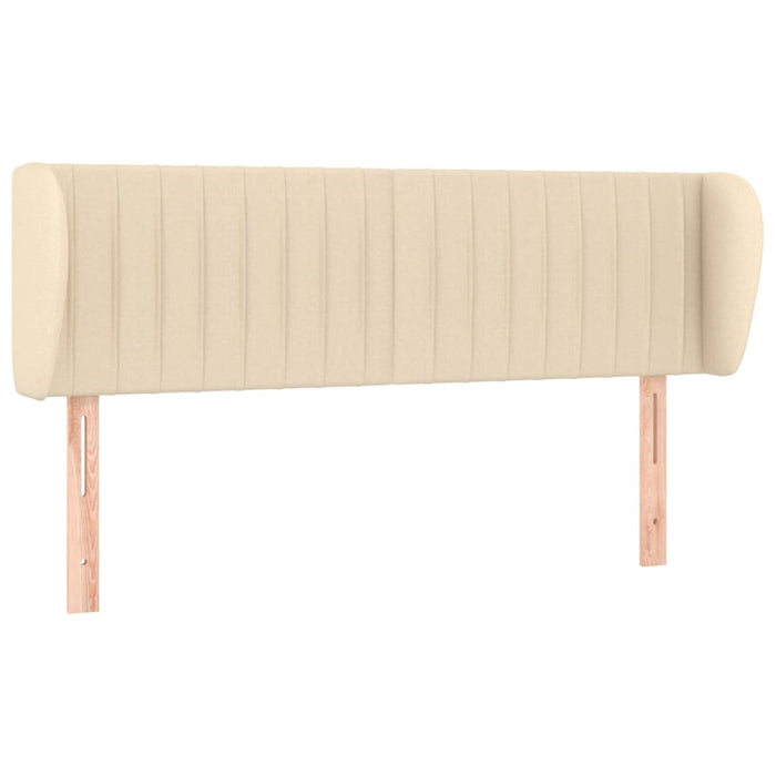 Tăblie de pat cu aripioare crem 147x23x78/88 cm material textil - WALTI WALTI