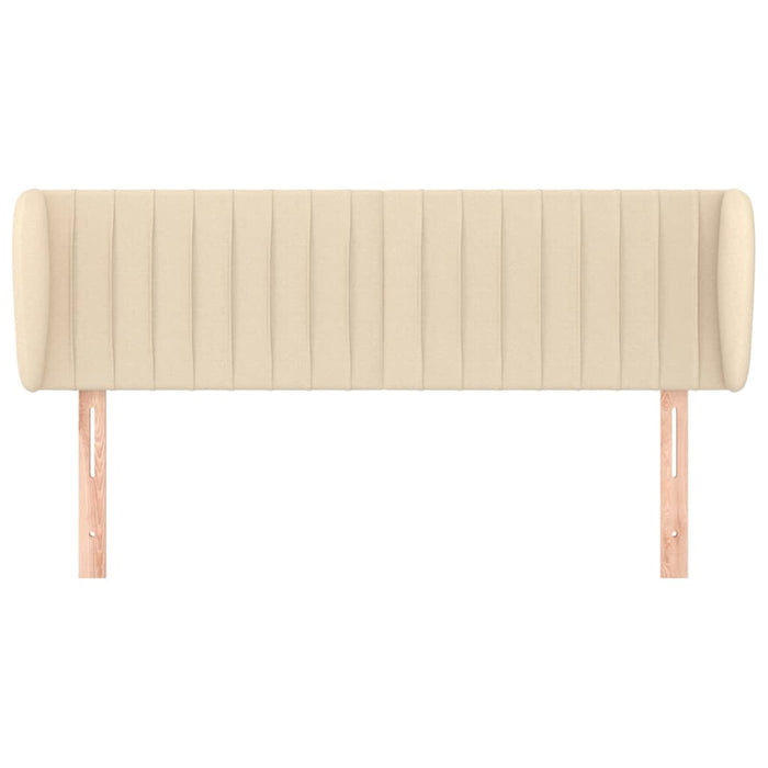 Tăblie de pat cu aripioare crem 147x23x78/88 cm material textil - WALTI WALTI