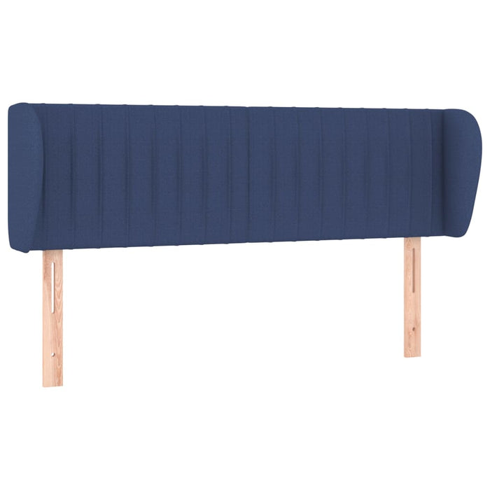 Tăblie de pat cu aripioare, albastru, 147x23x78/88 cm textil - WALTI WALTI