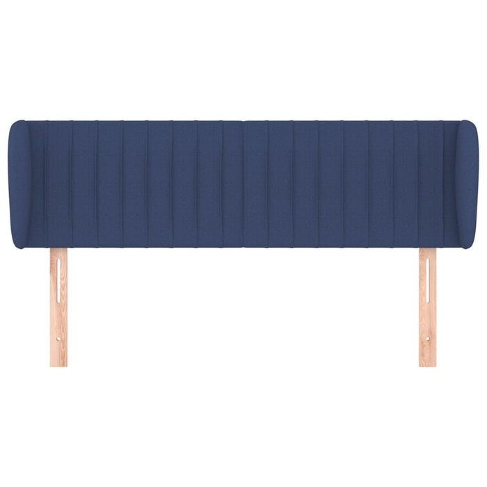 Tăblie de pat cu aripioare, albastru, 147x23x78/88 cm textil - WALTI WALTI