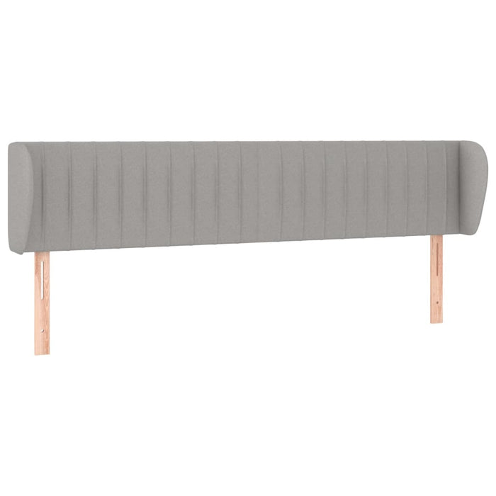 Tăblie de pat cu aripioare gri deschis 163x23x78/88 cm textil - WALTI WALTI