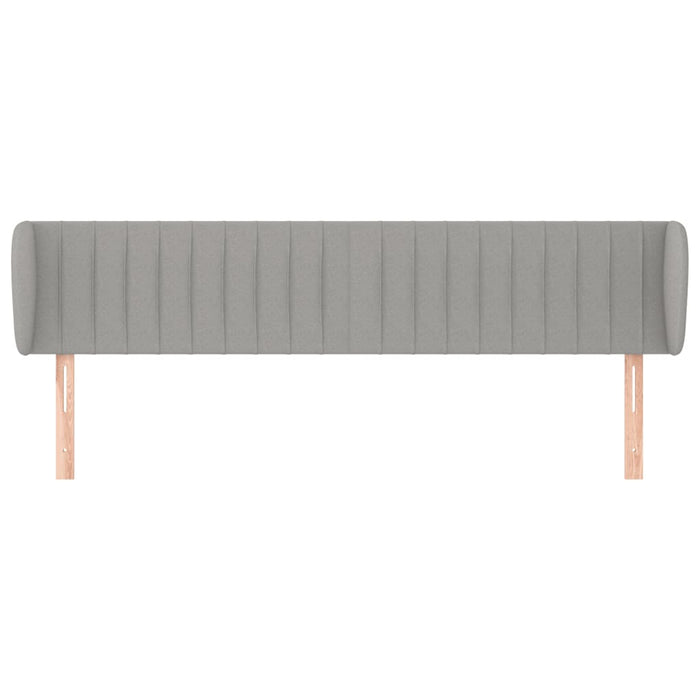 Tăblie de pat cu aripioare gri deschis 163x23x78/88 cm textil - WALTI WALTI