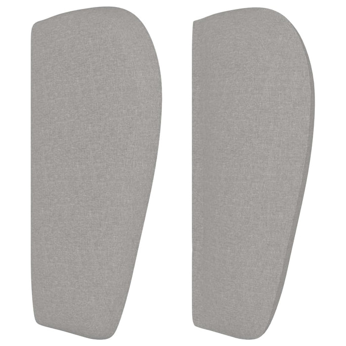 Tăblie de pat cu aripioare gri deschis 163x23x78/88 cm textil - WALTI WALTI
