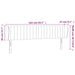 Tăblie de pat cu aripioare gri deschis 163x23x78/88 cm textil - WALTI WALTI