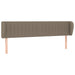 Tăblie de pat cu aripioare gri taupe 163x23x78/88 cm textil - WALTI WALTI