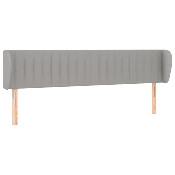Tăblie de pat cu aripioare gri deschis 183x23x78/88 cm textil - WALTI WALTI