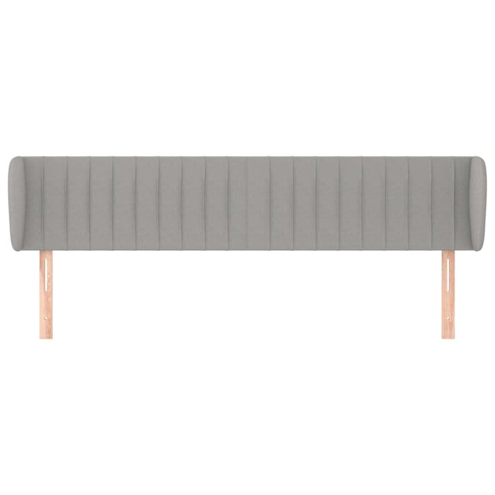 Tăblie de pat cu aripioare gri deschis 183x23x78/88 cm textil - WALTI WALTI