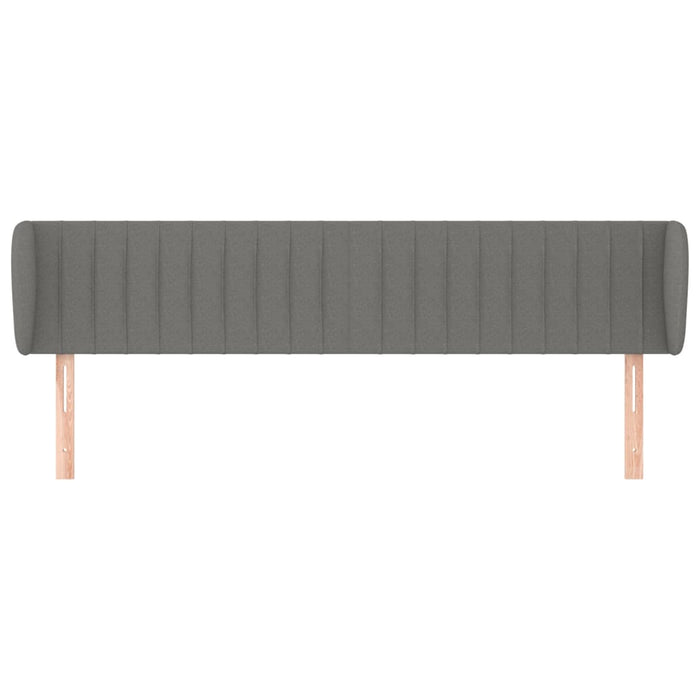 Tăblie de pat cu aripioare gri închis 183x23x78/88 cm textil - WALTI WALTI