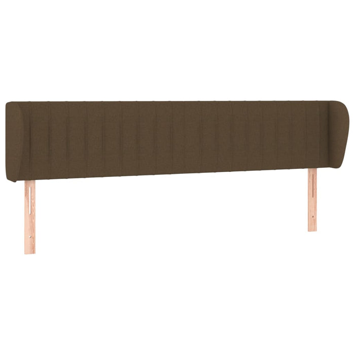Tăblie de pat cu aripioare maro închis 183x23x78/88 cm textil - WALTI WALTI