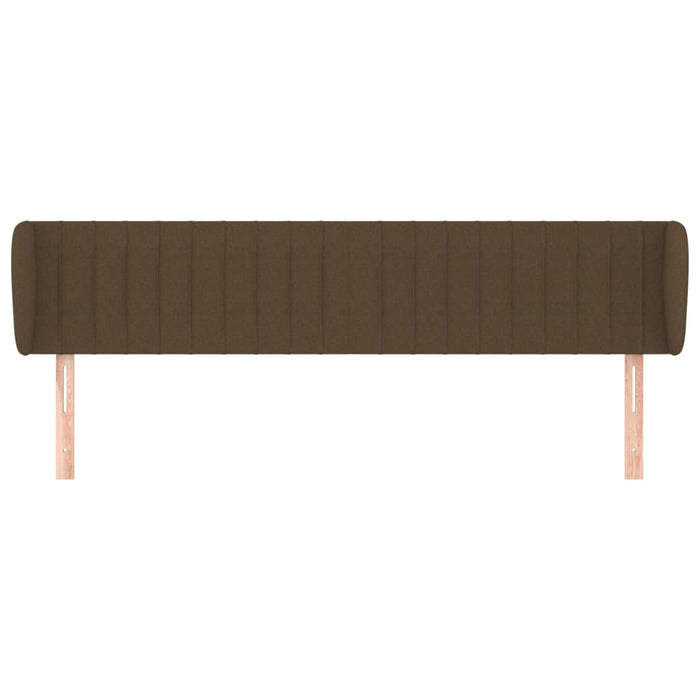 Tăblie de pat cu aripioare maro închis 183x23x78/88 cm textil - WALTI WALTI