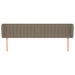 Tăblie de pat cu aripioare gri taupe 183x23x78/88 cm textil - WALTI WALTI