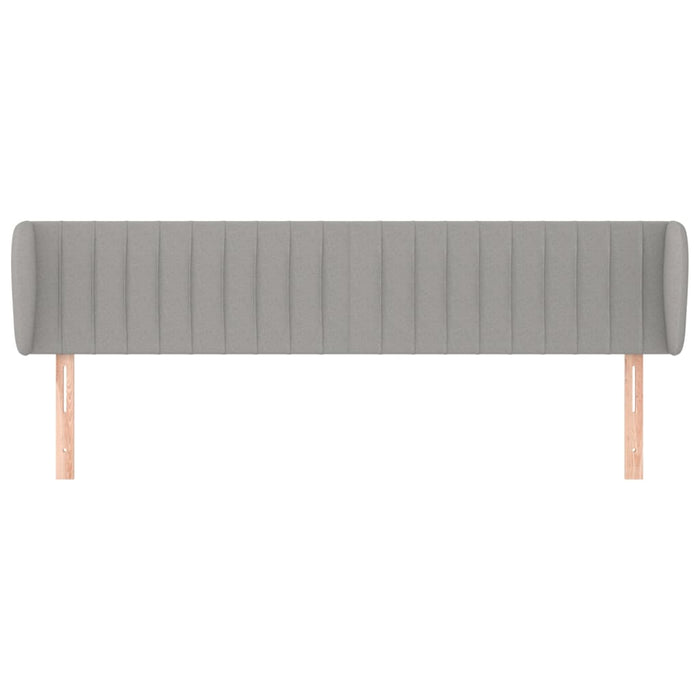 Tăblie de pat cu aripioare gri deschis 203x23x78/88 cm textil - WALTI WALTI