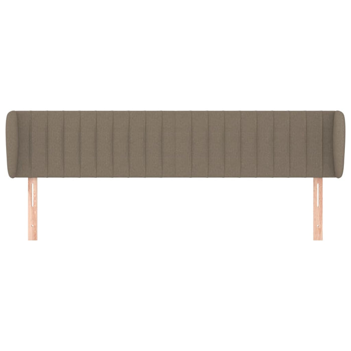 Tăblie de pat cu aripioare gri taupe 203x23x78/88 cm textil - WALTI WALTI