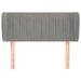 Tăblie de pat cu aripioare gri deschis 83x23x78/88 cm catifea - WALTI WALTI