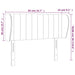 Tăblie de pat cu aripioare gri deschis 83x23x78/88 cm catifea - WALTI WALTI