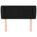 Tăblie de pat cu aripioare negru 83x23x78/88 cm catifea - WALTI WALTI