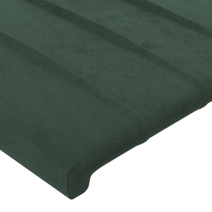 Tăblie de pat cu aripioare verde închis 83x23x78/88 cm catifea - WALTI WALTI