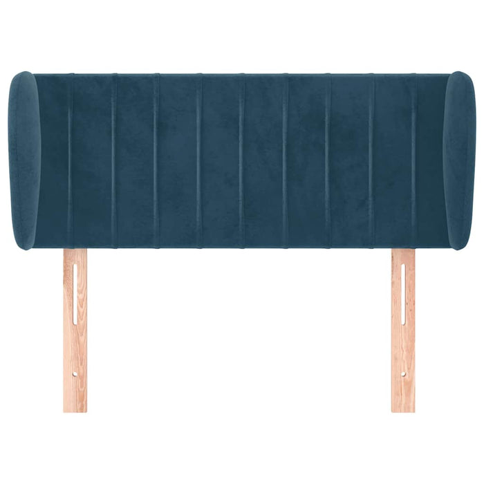 Tăblie pat cu aripioare albastru închis 83x23x78/88 cm catifea - WALTI WALTI