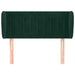 Tăblie de pat cu aripioare verde închis 93x23x78/88 cm catifea - WALTI WALTI