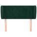 Tăblie de pat cu aripioare verde închis 103x23x78/88 cm catifea - WALTI WALTI