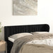 Tăblie de pat cu aripioare negru 147x23x78/88 cm catifea - WALTI WALTI