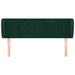 Tăblie de pat cu aripioare verde închis 147x23x78/88 cm catifea - WALTI WALTI