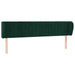 Tăblie de pat cu aripioare verde închis 183x23x78/88 cm catifea - WALTI WALTI