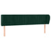 Tăblie de pat cu aripioare verde închis 203x23x78/88 cm catifea - WALTI WALTI