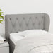 Tăblie de pat cu aripioare gri deschis 83x23x78/88 cm textil - WALTI WALTI