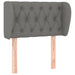 Tăblie de pat cu aripioare gri închis 83x23x78/88 cm textil - WALTI WALTI