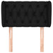 Tăblie de pat cu aripioare negru 83x23x78/88 cm material textil - WALTI WALTI