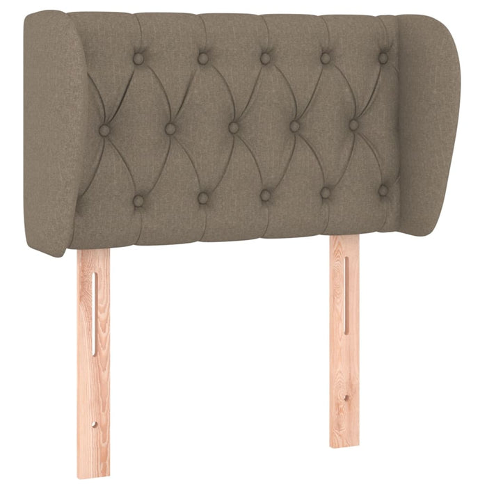 Tăblie de pat cu aripioare gri taupe 83x23x78/88 cm textil - WALTI WALTI