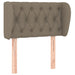 Tăblie de pat cu aripioare gri taupe 83x23x78/88 cm textil - WALTI WALTI