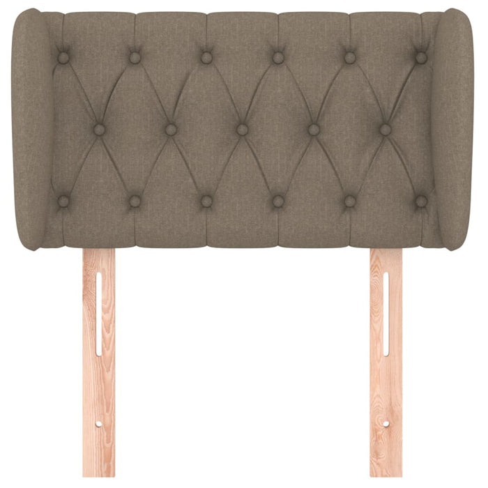Tăblie de pat cu aripioare gri taupe 83x23x78/88 cm textil - WALTI WALTI