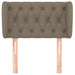 Tăblie de pat cu aripioare gri taupe 83x23x78/88 cm textil - WALTI WALTI