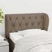 Tăblie de pat cu aripioare gri taupe 83x23x78/88 cm textil - WALTI WALTI