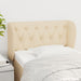 Tăblie de pat cu aripioare crem 83x23x78/88 cm material textil - WALTI WALTI