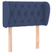 Tăblie de pat cu aripioare, albastru, 83x23x78/88 cm  textil - WALTI WALTI