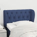 Tăblie de pat cu aripioare, albastru, 83x23x78/88 cm  textil - WALTI WALTI