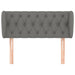 Tăblie de pat cu aripioare gri închis 93x23x78/88 cm textil - WALTI WALTI