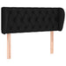 Tăblie de pat cu aripioare negru 93x23x78/88 cm textil - WALTI WALTI