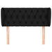 Tăblie de pat cu aripioare negru 93x23x78/88 cm textil - WALTI WALTI