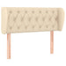 Tăblie de pat cu aripioare crem 93x23x78/88 cm textil - WALTI WALTI