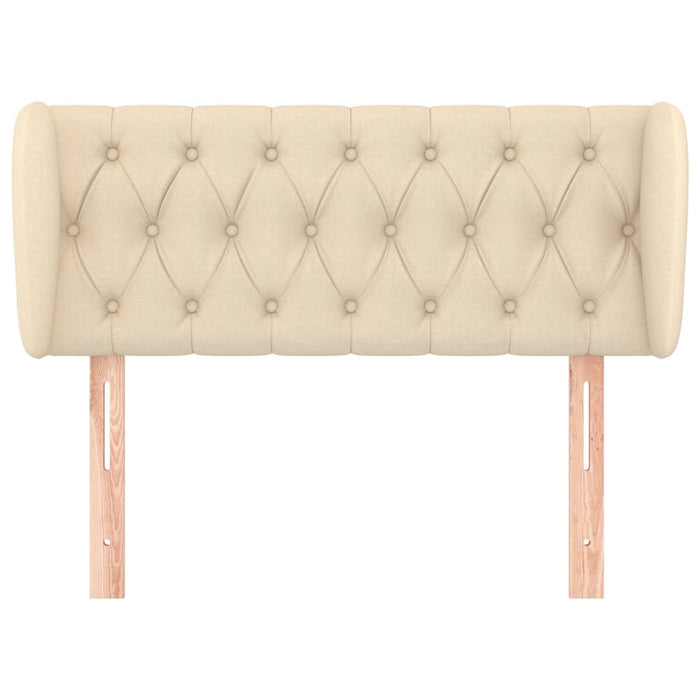 Tăblie de pat cu aripioare crem 93x23x78/88 cm textil - WALTI WALTI